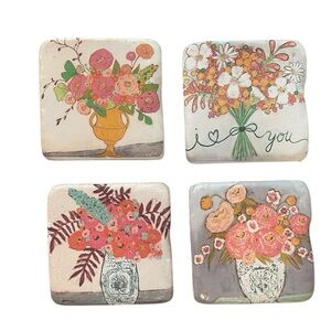 Little e Studios Set of Four Coasters